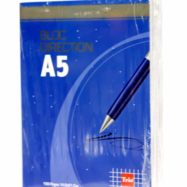 Bloc notes de Bureau TRIO format A5 - Paquet de 5