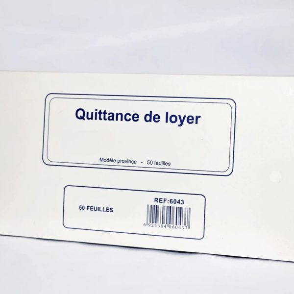 Quittance de Loyer - Paquet de 6