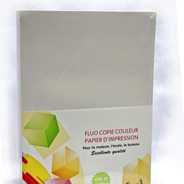 Papier d'Impression Fluo Couleur A4 - Paquet de 100