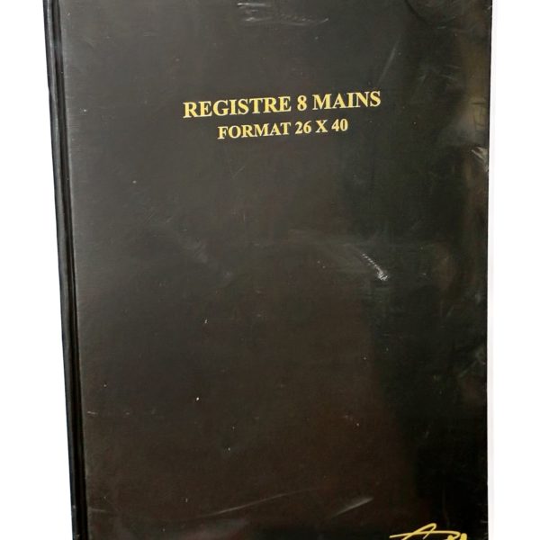 Registre quadrille 8 mains format 26 x 40