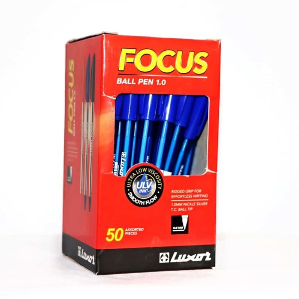 Stylo à bille Bleu FOCUS - Paquet de 50