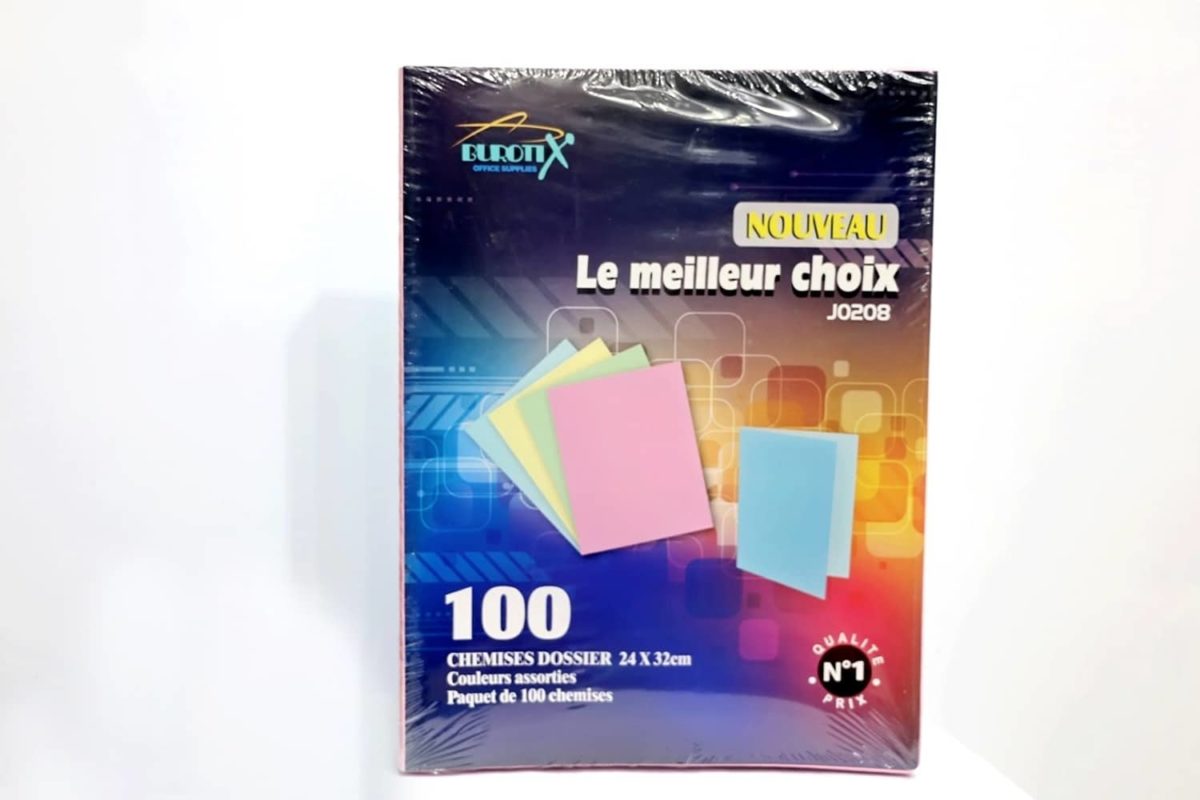 Chemises Cartonnées - BUROTIX - Paquet de 100 – Image 2