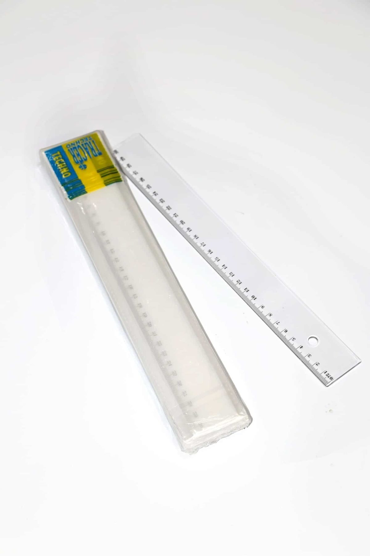 Règle TECHNO 30 cm transparente - Paquet de 12
