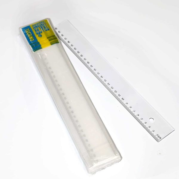 Règle TECHNO 30 cm transparente - Paquet de 12