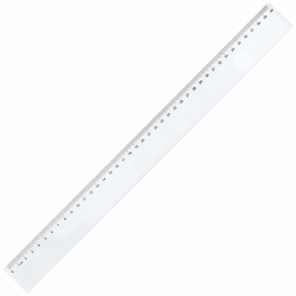 Règle TECHNO 40 cm transparente - Paquet de 12