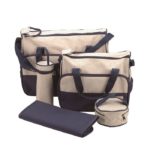 Kit Ensemble Berceau bleu + 4 Draps + Sac à langer – Image 4