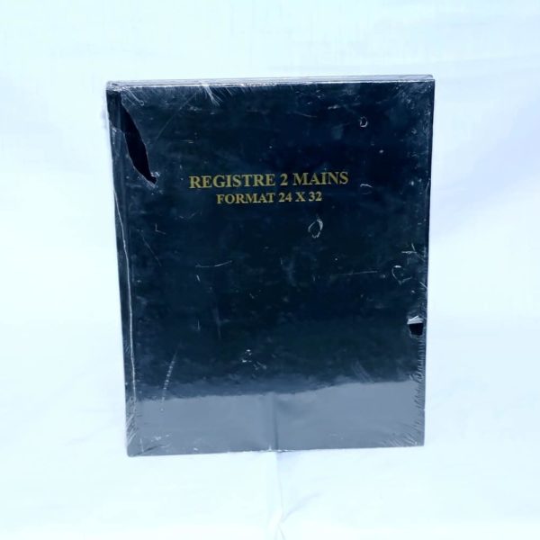 Regristre Quadrillé 2 Mains - Format 24 x 32