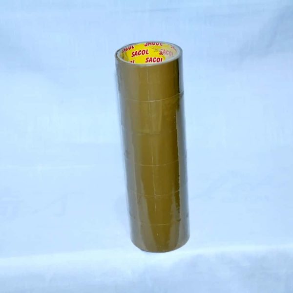 Scotch Marron - 66m - SACOL - Paquet de 6