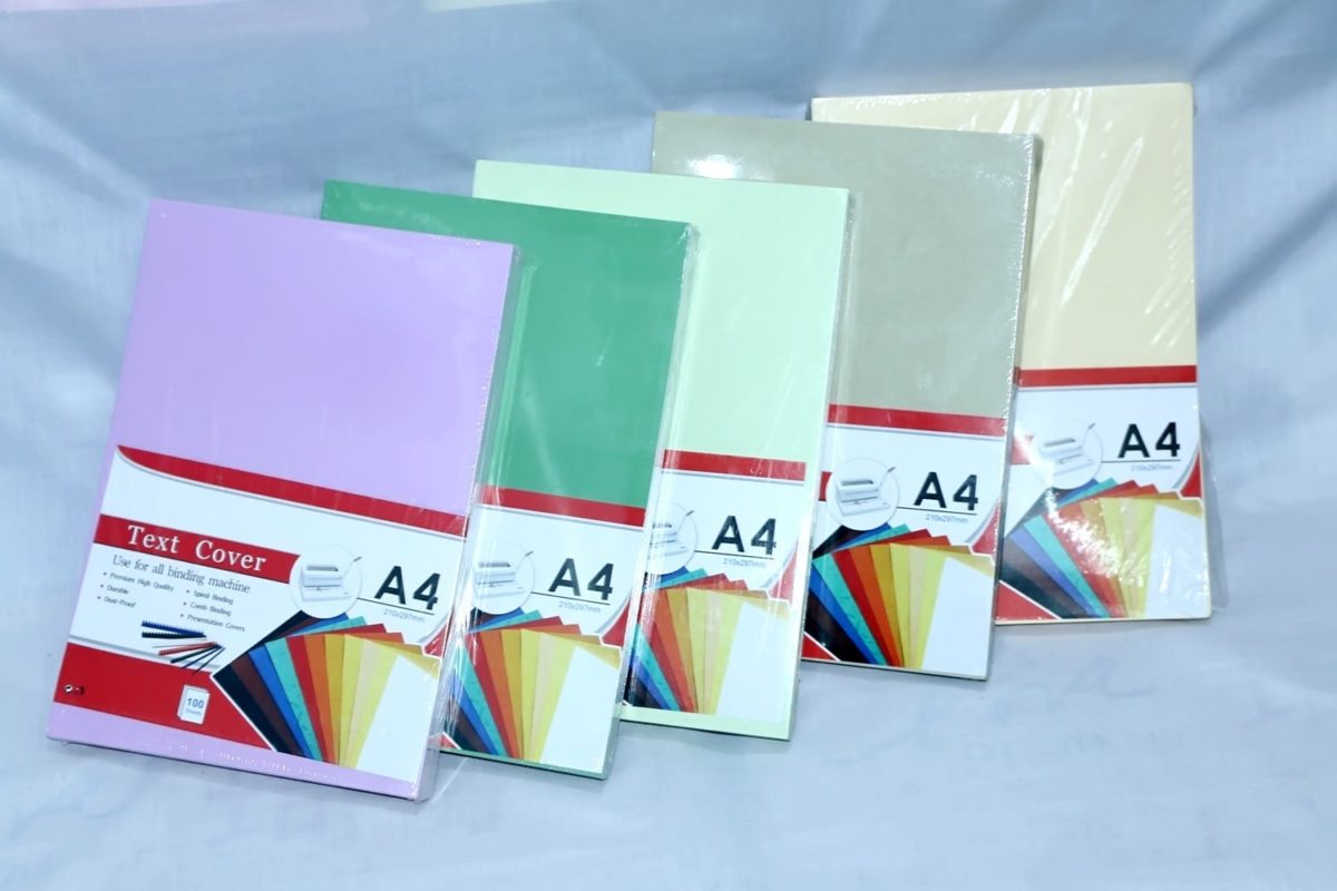 Couverture en carton à dos toilé pour reliure - Format A4 - Paquet de 100