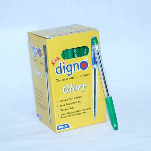 Stylo à bille vert DIGNO Glory - Paquet de 50