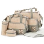 Sac à langer - Vert / Beige