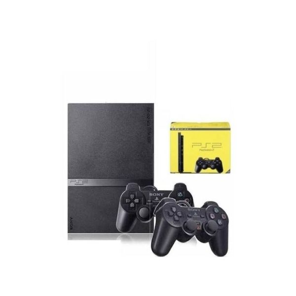 PlayStation 2 Slim - 17 Jeux Incorporés - 2 Manettes