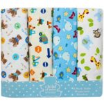 Kit Ensemble Berceau bleu + 4 Draps + Sac à langer – Image 3