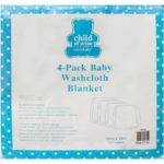Draps pour bébé avec différent motif - 4 pièces - Multicolore/Bleu – Image 2