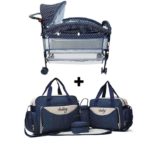 Kit Ensemble Berceau Multifonction + Sac à langer grand format - Bleu