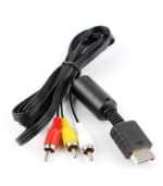 Câble audio vidéo PS2 – Noir