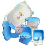 Kit Ensemble Baignoire +  Sac à langer + Grenouillère - Bleu – Image 2