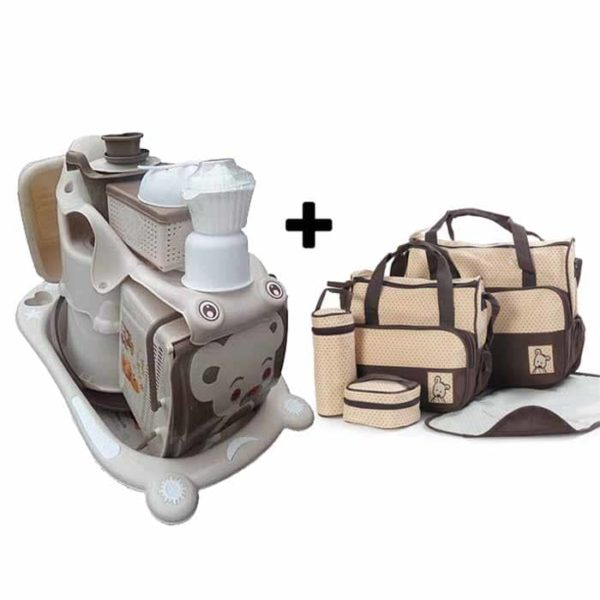 Kit Ensemble Baignoire + Sac à langer - Marron