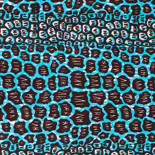 Pagne Africain Bobodouman - 100% coton 6 Yards - Bleu – Image 2