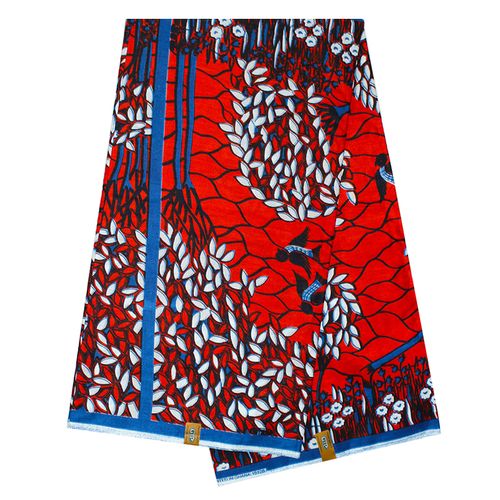 Pagne Africain Cacao - 100% coton 6 Yards - Multicolores