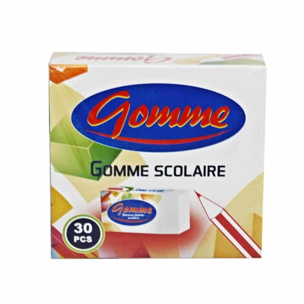 Gomme scolaire - Paquet de 30