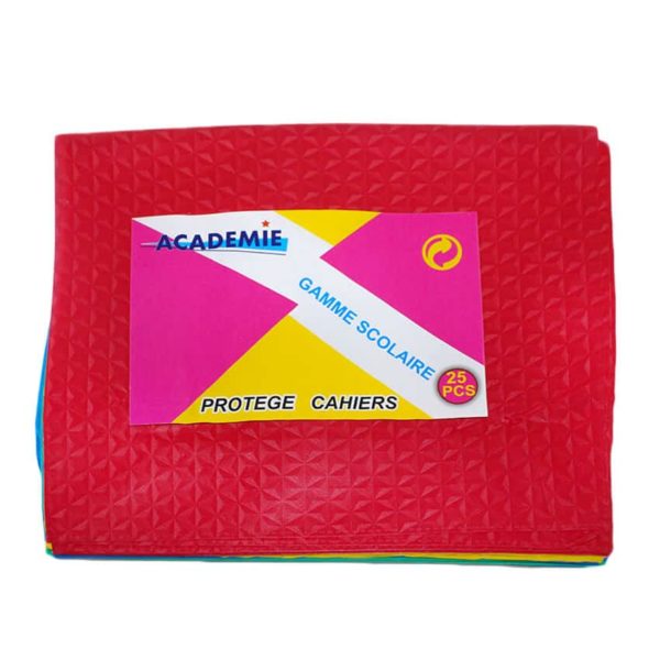 Protège cahier couleurs primaires - 25 Pièces