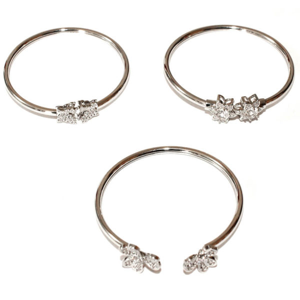 Bracelets femme 3 pièces - Argenté
