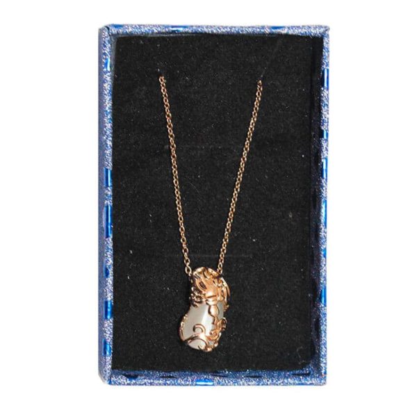 Collier avec pendentif en inox - Doré