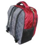 Sac à dos - 38 x 28 cm - Rouge/Gris – Image 2