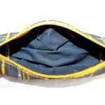 Trousse à rayure jaune - Gris – Image 3