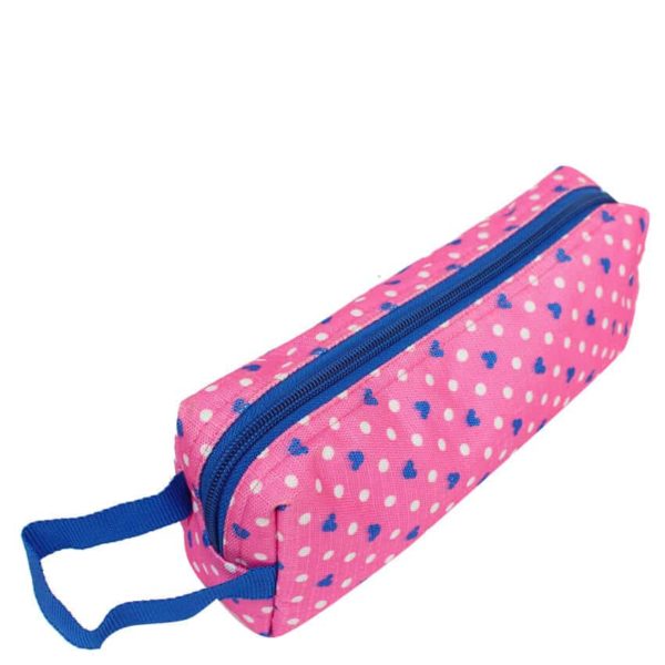 Trousse à poids bleu blanc (Grand) - Rose