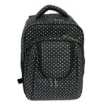 Sac à dos noir à pois blancs