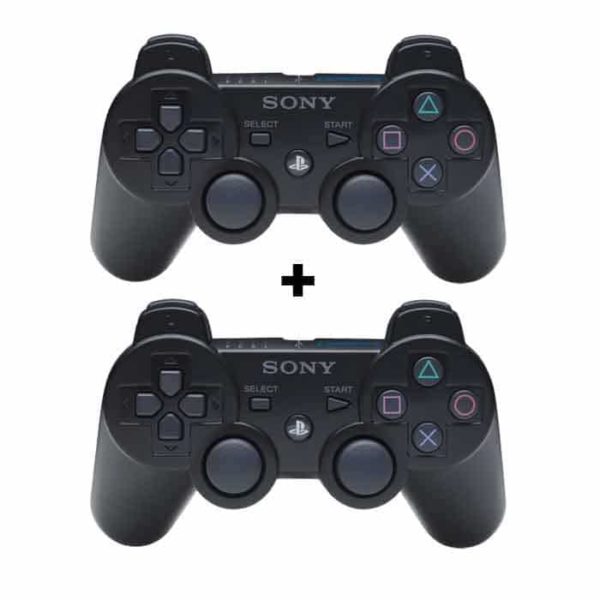 2 Manette PS3 Sony - Dual Shock 3 - Noir