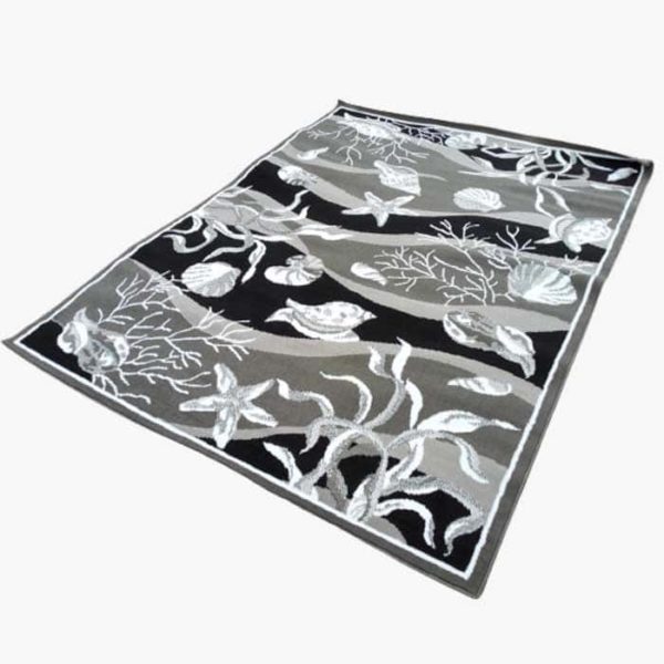 Tapis De Salon - 160- 220 - Gris/Noir