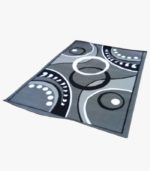 Tapis De Salon - 160- 220 - Gris/Noir