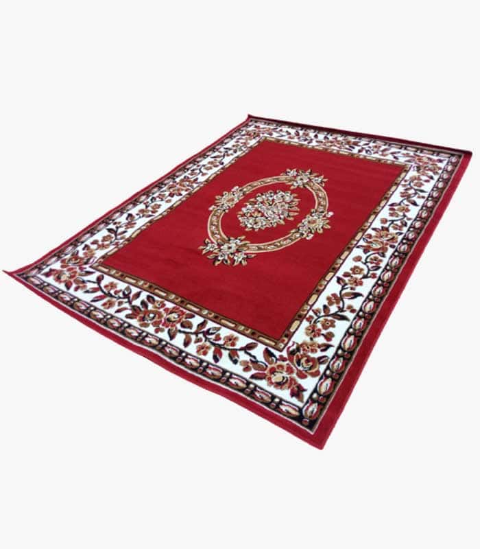 Tapis De Salon - 160- 220 - Rouge blanc Tapis De Salon - 160- 220 - Rouge/Blanc – Image 1