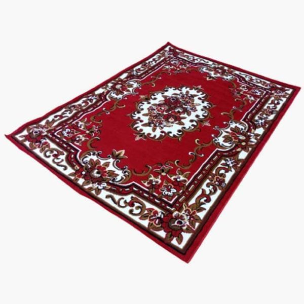 Tapis De Salon - 190- 270 - Rouge/Blanc