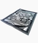 Tapis De Salon - 160- 220 - Gris/Noir