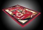 Tapis De Salon - 160-220 cm - Rouge/Noir/Beige – Image 3