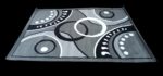 Tapis De Salon - 160- 220 - Gris/Noir – Image 2