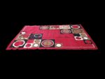 Tapis De Salon - 190- 270 - Rouge/Noir et Marron – Image 2