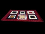 Tapis De Salon - 120- 170 - Rouge/Noir et Marron – Image 3