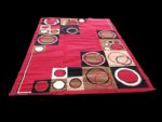Tapis De Salon - 190- 270 - Rouge/Noir et Marron – Image 3