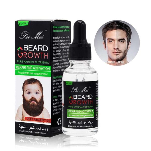 Huile essentiel à barbe - 30 Ml - Beard Growth Oil
