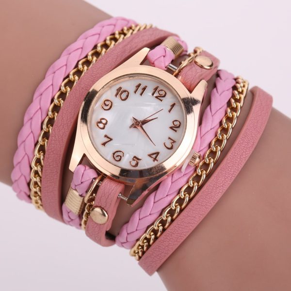 Montre-bracelet pour femmes - Rose N°17