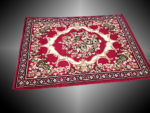 Tapis De Salon - 160- 220 - Rouge - Noir et Beige – Image 3