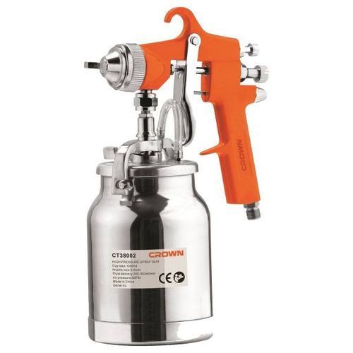 Crown Pistolet Pulvérisateur A Alimentation Par Aspiration H.V.L.P 1000ml 50psi 240-300ml/min