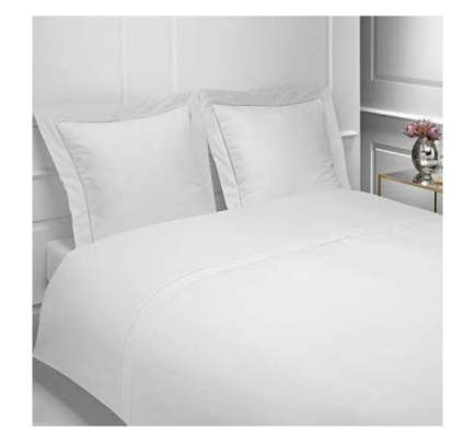 draps de lit blanc