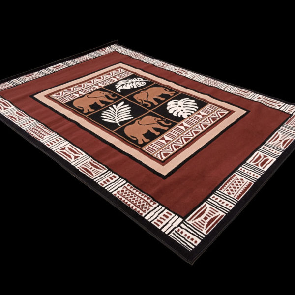 Tapis De Salon - 190- 270 - Marron Noir