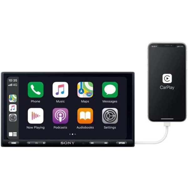 Sony XAV-AX5500 Récepteur multimédia Bluetooth avec WebLink Cast Android Auto, Apple Car Play, 6,95 pouces